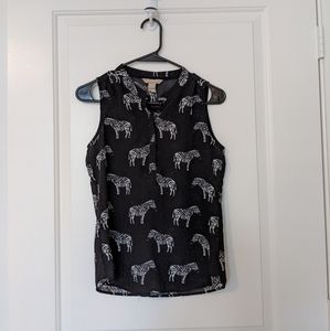 Banana Republic Sleeveless Black Blouse XS